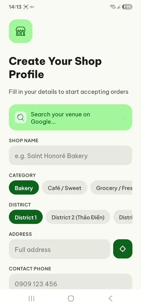 Pickoo restaurant onboarding
